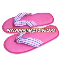 Wholesale Luxury Customized Logo Bedroom Disposable Hotel Slippers