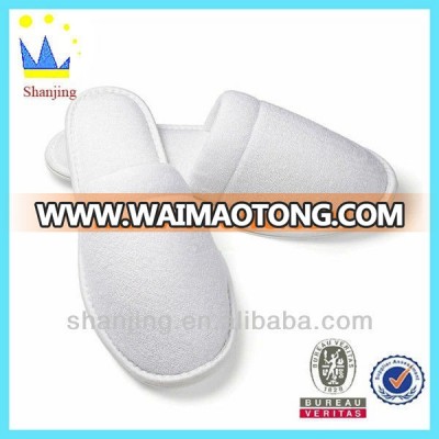 closed beautiful printed logo disposable towel hotel slippers