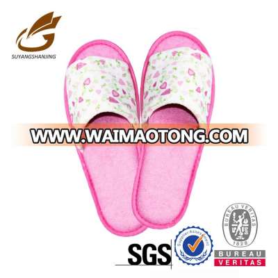 Fancy Sexy Lady Warm Open Toe Flowers Printing Home Slippers